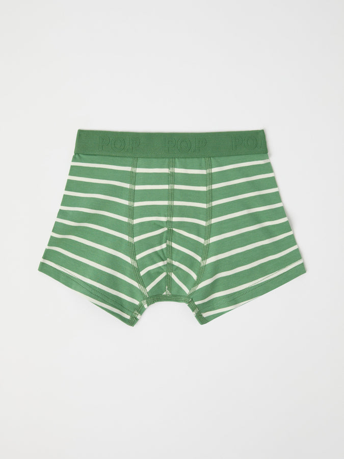  Striped Organic Cotton Boys Boxers from Polarn O. Pyret kidswear. The best ethical kids clothes