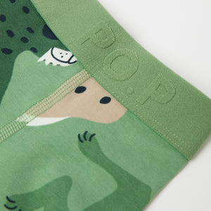 Cotton Boys Boxers with Lynx Print from Polarn O. Pyret kidswear. Nordic kids clothes made from sustainable sources.