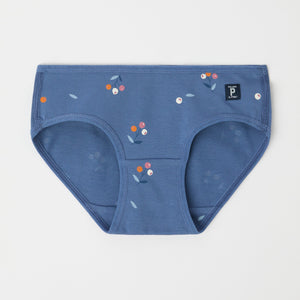 Girls Floral Print Briefs from Polarn O. Pyret kidswear. Clothes made using sustainably sourced materials.