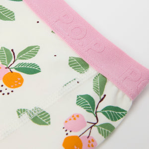 Girls Heart Print Boxer Briefs from Polarn O. Pyret kidswear. Nordic kids clothes made from sustainable sources.