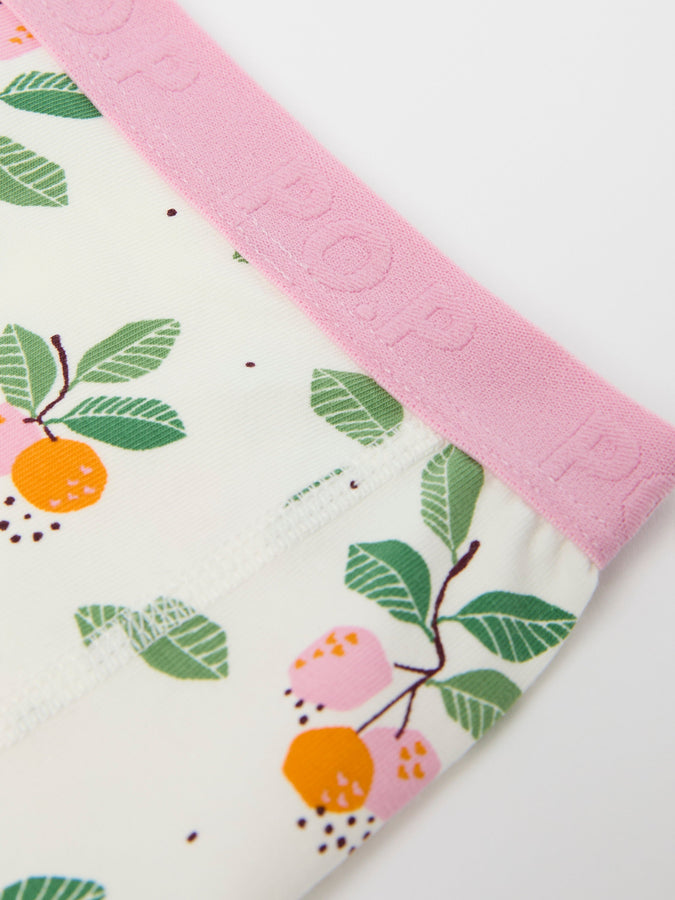 Girls Heart Print Boxer Briefs from Polarn O. Pyret kidswear. Nordic kids clothes made from sustainable sources.