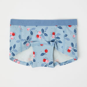 Girls Heart Print Boxer Briefs from Polarn O. Pyret kidswear. Ethically produced kids clothing.