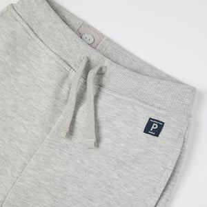 Grey Organic Kids Joggers from Polarn O. Pyret kidswear. Ethically produced kids clothing.