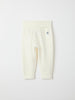 White Cotton Baby Leggings from the Polarn O. Pyret baby collection. Ethically produced kids clothing.