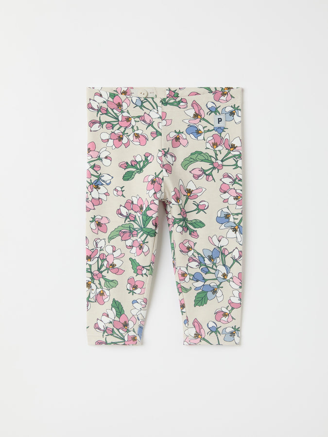 Floral Print Baby Leggings from the Polarn O. Pyret baby collection. The best ethical kids clothes