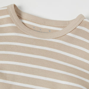 Beige Striped Adult Pyjamas from Polarn O. Pyret kidswear. The best ethical kids clothes