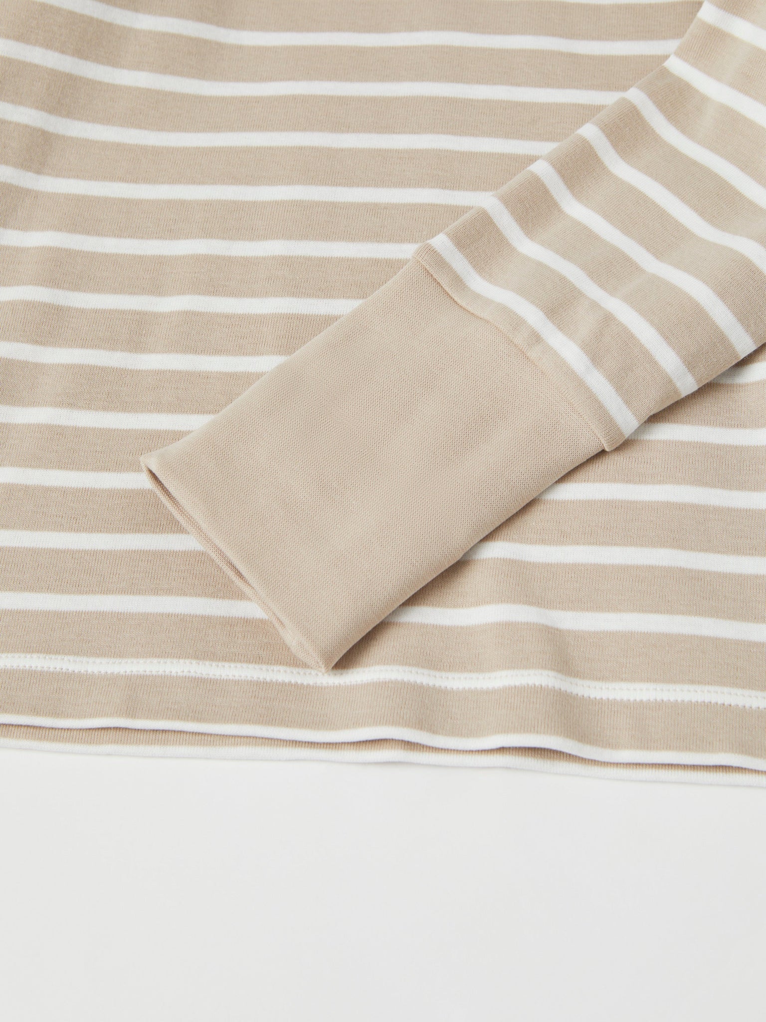 Beige Striped Adult Pyjamas from Polarn O. Pyret kidswear. The best ethical kids clothes