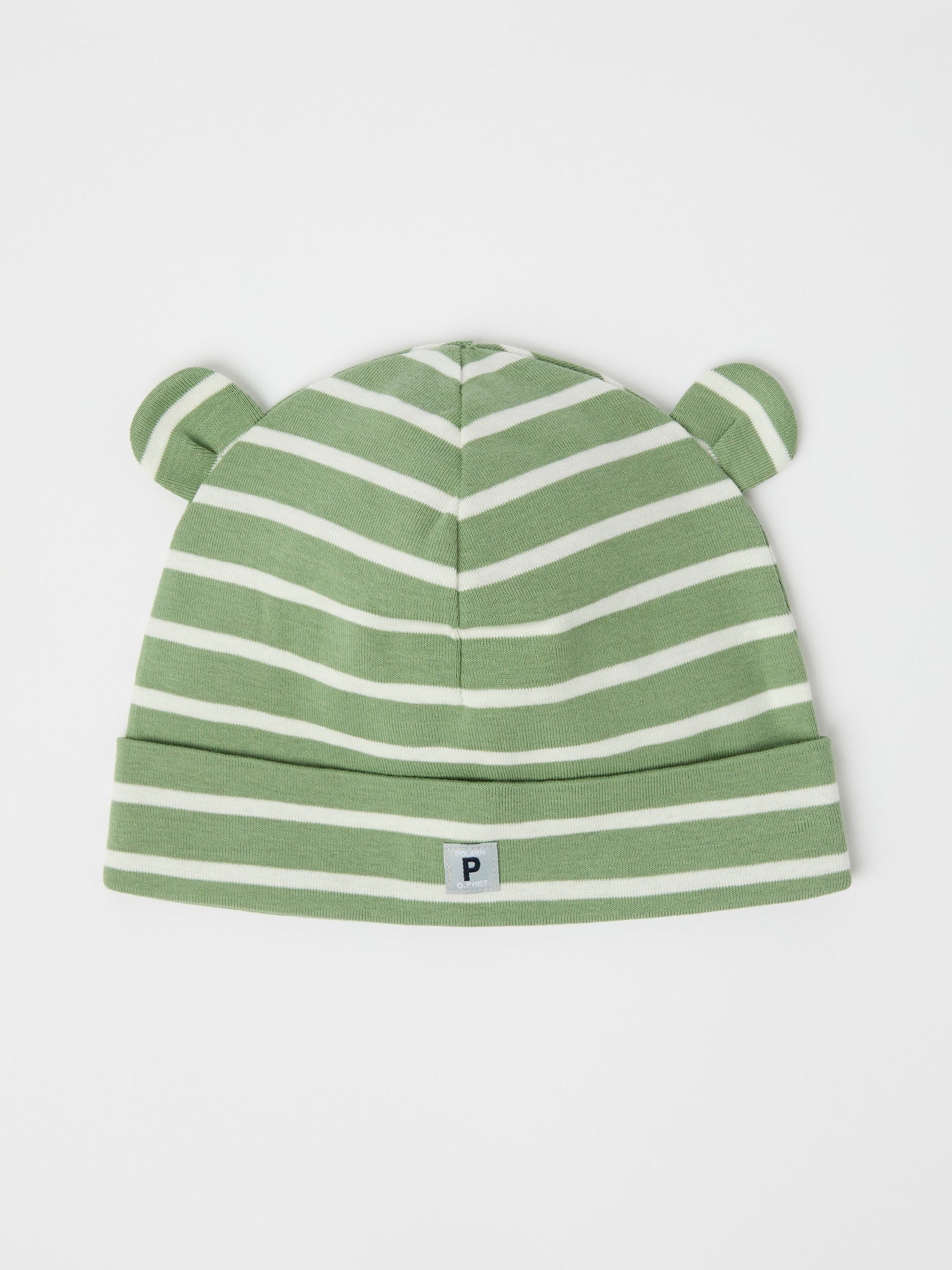 Green Fleece Lined Kids Winter Hat from the Polarn O. Pyret kidswear collection. The best ethical kids outerwear.