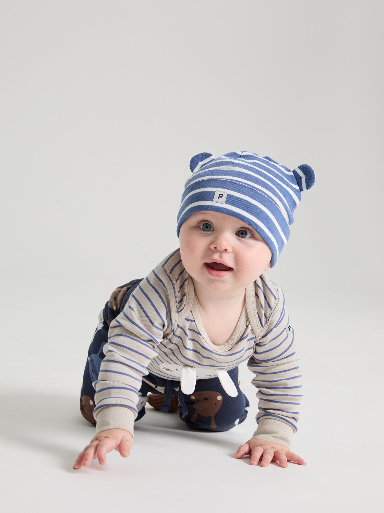 Striped Baby Beanie Hat 9-24m / 48/50