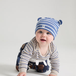 Striped Baby Beanie Hat 9-24m / 48/50