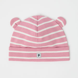 Pink Fleece Lined Kids Winter Hat from the Polarn O. Pyret kidswear collection. Made using ethically sourced materials.