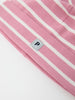 Pink Striped Baby Beanie Hat from the Polarn O. Pyret baby collection. Ethically produced kids clothing.