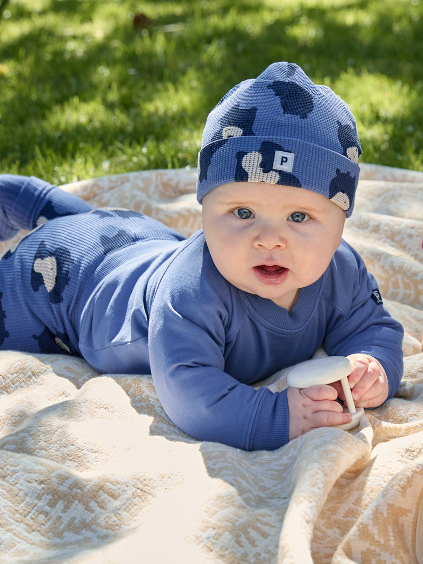 Bear Print Baby Beanie Hat 9-24m / 48/50