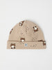 Lynx Print Baby Beanie Hat from the Polarn O. Pyret baby collection. Nordic kids clothes made from sustainable sources.