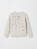 Apple Blossom Print Kids Sweatshirt from Polarn O. Pyret kidswear. The best ethical kids clothes