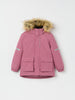 Pink Padded Waterproof Kids Coat from the Polarn O. Pyret kidswear collection. Ethically produced kids outerwear.