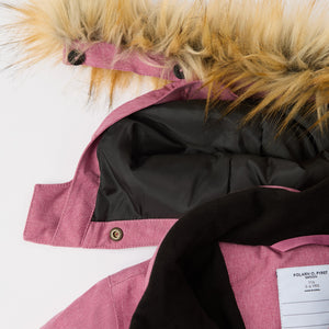 Pink Waterproof Padded Kids Overall from the Polarn O. Pyret kidswear collection. Made using ethically sourced materials.