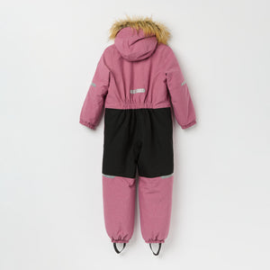 Pink Waterproof Padded Kids Overall from the Polarn O. Pyret kidswear collection. Made using ethically sourced materials.