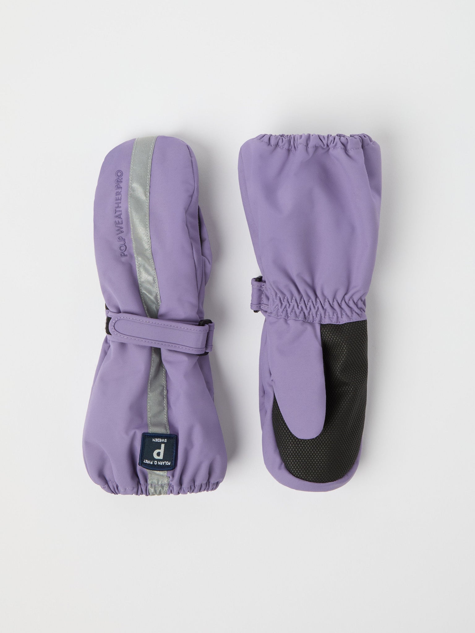 Purple Kids Padded Winter Gloves from the Polarn O. Pyret kidswear collection. Ethically produced kids outerwear.