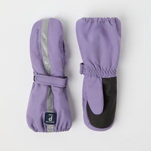 Purple Kids Padded Winter Gloves from the Polarn O. Pyret kidswear collection. Ethically produced kids outerwear.