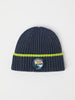 Blue Kids Knitted Beanie Hat from the Polarn O. Pyret kidswear collection. Made using ethically sourced materials.