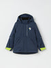 Navy Padded Kids Ski Jackets from the Polarn O. Pyret kidswear collection. The best ethical kids outerwear.