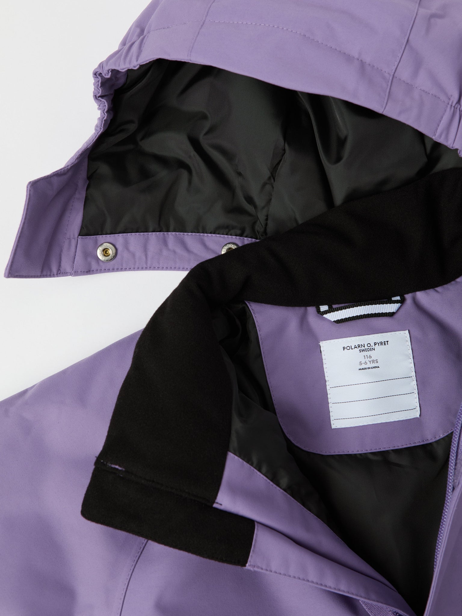 Purple Kids Padded Waterproof Coat from the Polarn O. Pyret kidswear collection. Ethically produced kids outerwear.