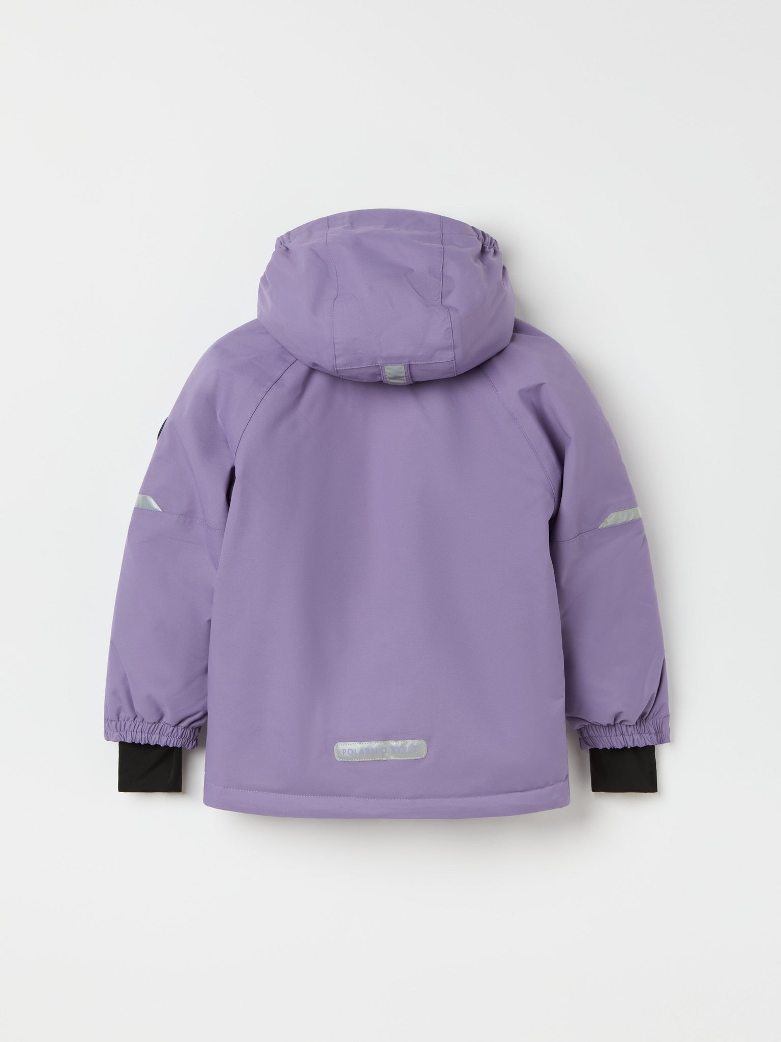 Purple Kids Padded Waterproof Coat from the Polarn O. Pyret kidswear collection. Ethically produced kids outerwear.