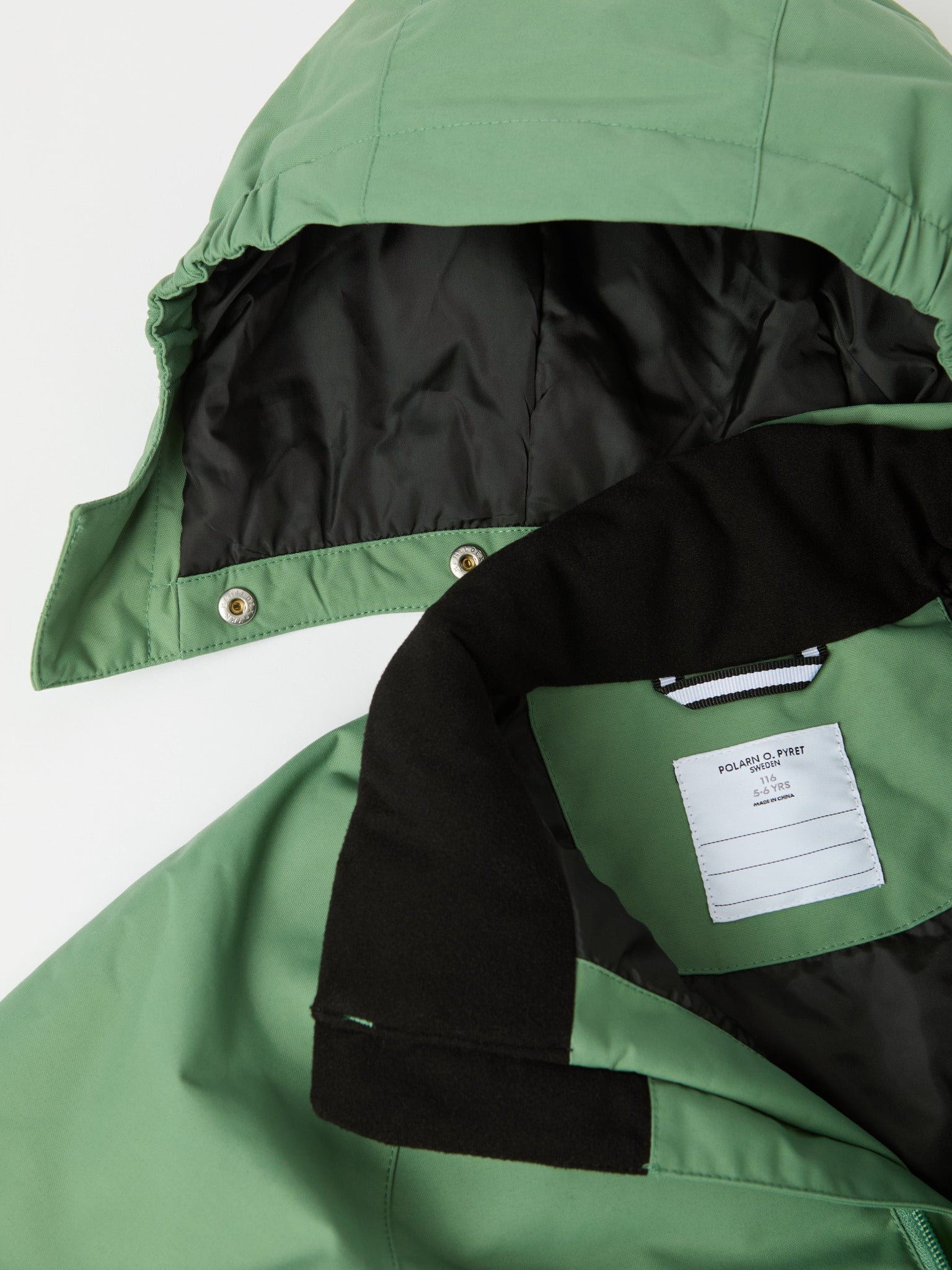 Green Kids Padded Waterproof Coat from the Polarn O. Pyret kidswear collection. Made using ethically sourced materials.