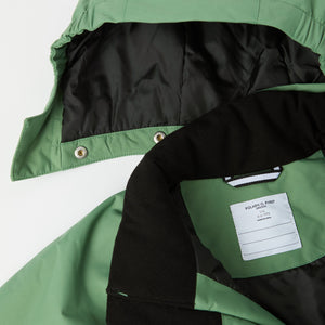 Green Kids Padded Waterproof Coat from the Polarn O. Pyret kidswear collection. Made using ethically sourced materials.