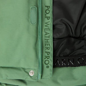 Green Kids Padded Waterproof Coat from the Polarn O. Pyret kidswear collection. Made using ethically sourced materials.