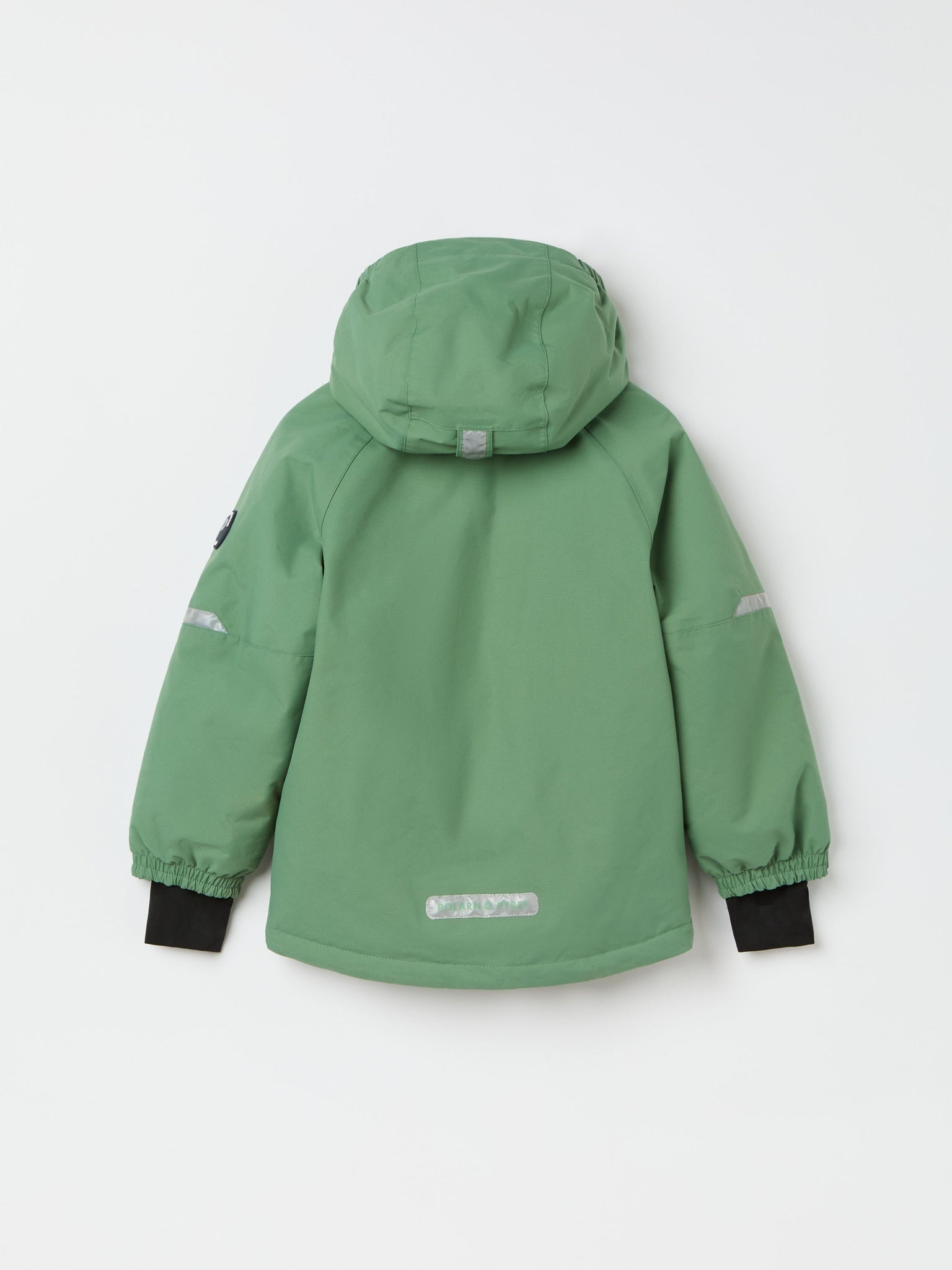 Green Kids Padded Waterproof Coat from the Polarn O. Pyret kidswear collection. Made using ethically sourced materials.