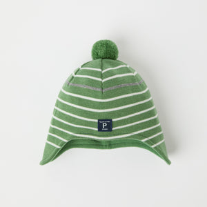 Green Merino Wool Kids Bobble Hat from the Polarn O. Pyret kidswear collection. Quality kids clothing made to last.