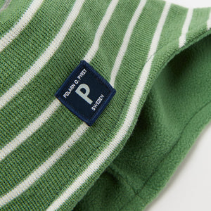 Green Merino Wool Kids Bobble Hat from the Polarn O. Pyret kidswear collection. Quality kids clothing made to last.