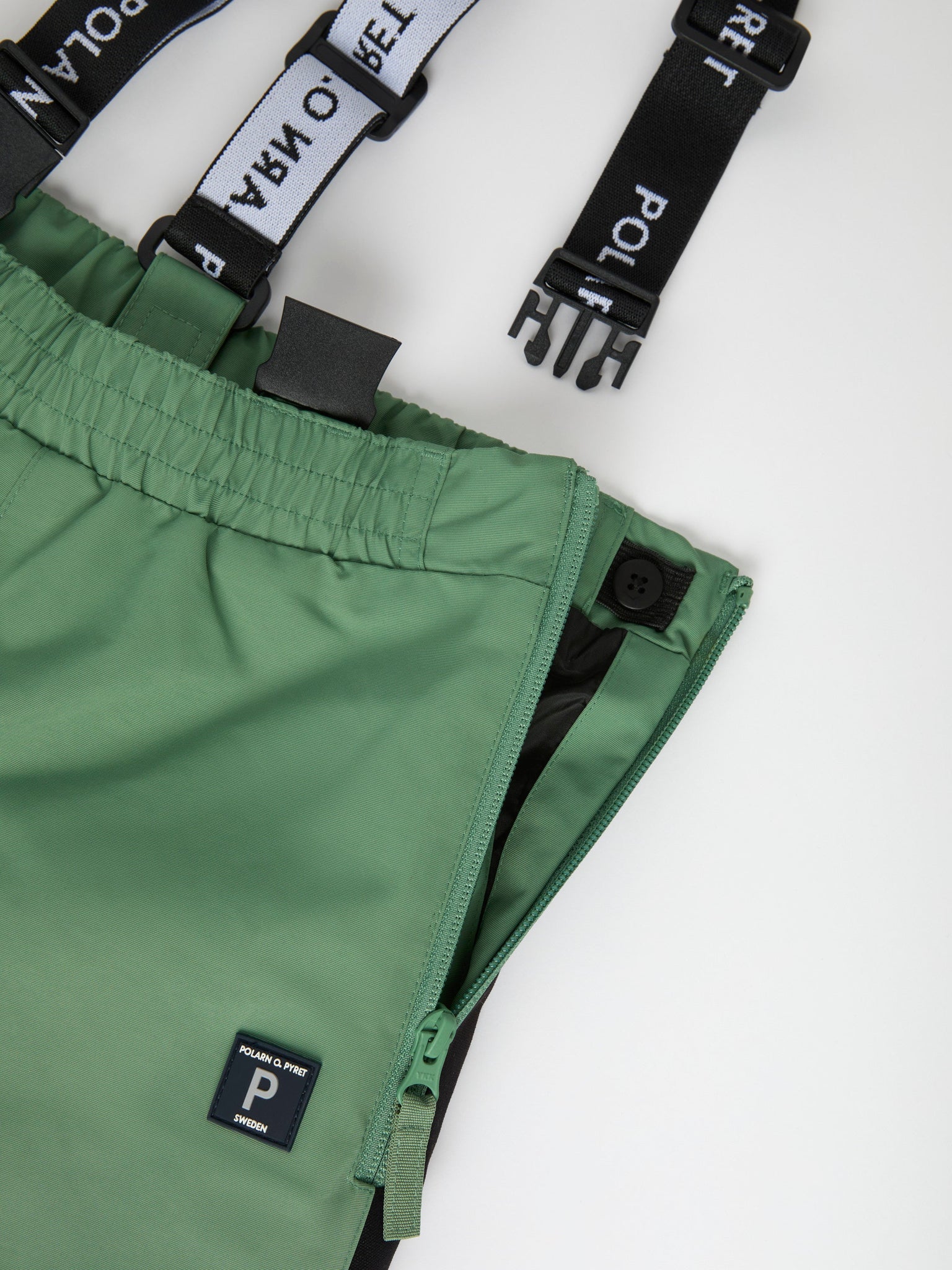 Green Waterproof Kids Shell Trousers from the Polarn O. Pyret kidswear collection. Quality kids clothing made to last.