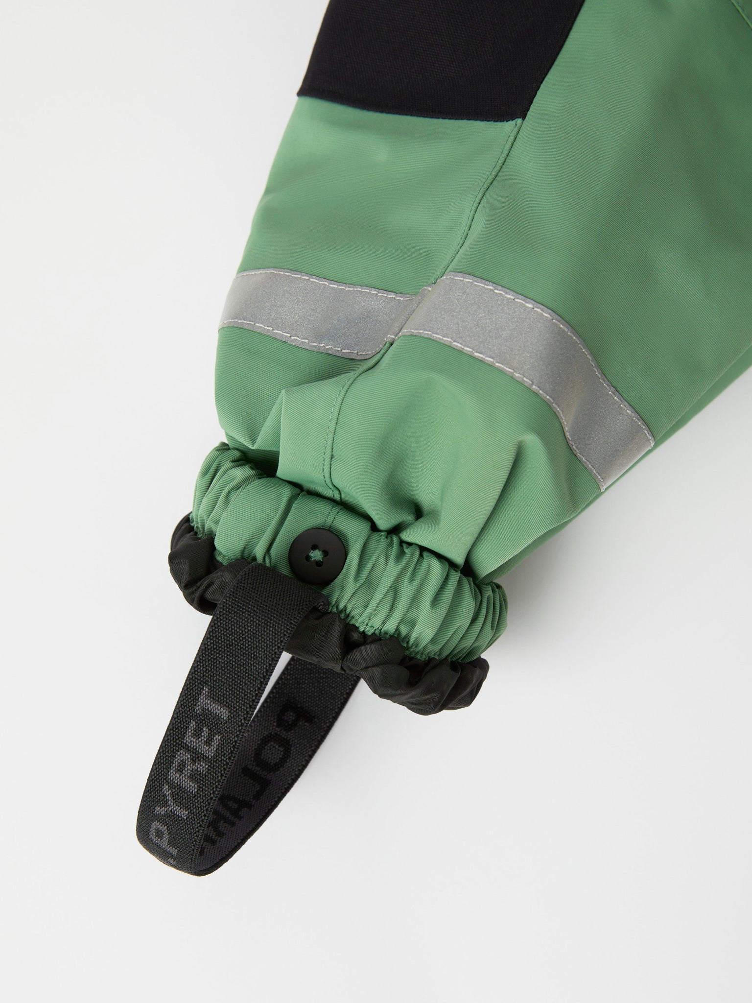 Green Waterproof Kids Shell Trousers from the Polarn O. Pyret kidswear collection. Quality kids clothing made to last.