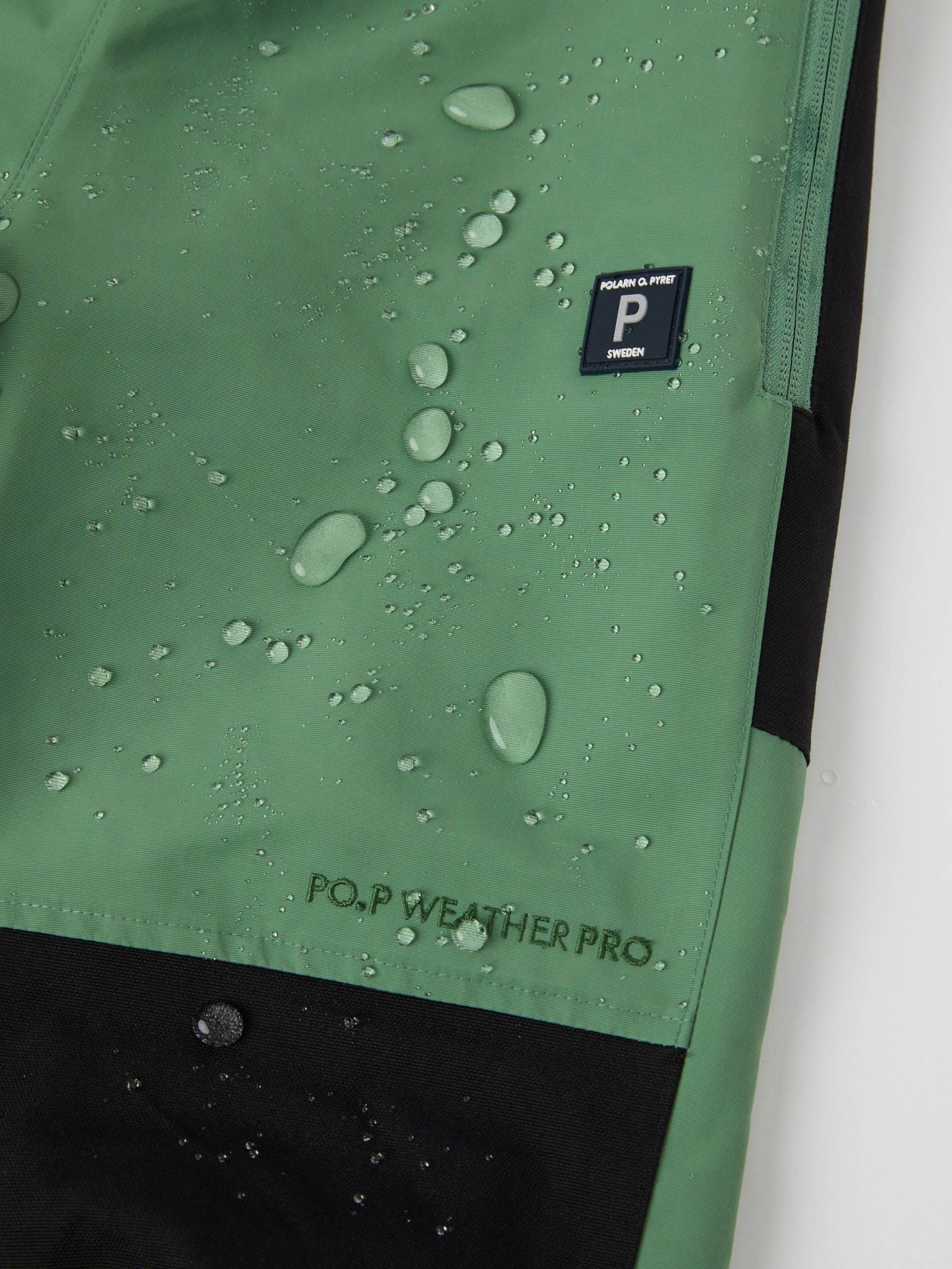 Green Waterproof Kids Shell Trousers from the Polarn O. Pyret kidswear collection. Quality kids clothing made to last.