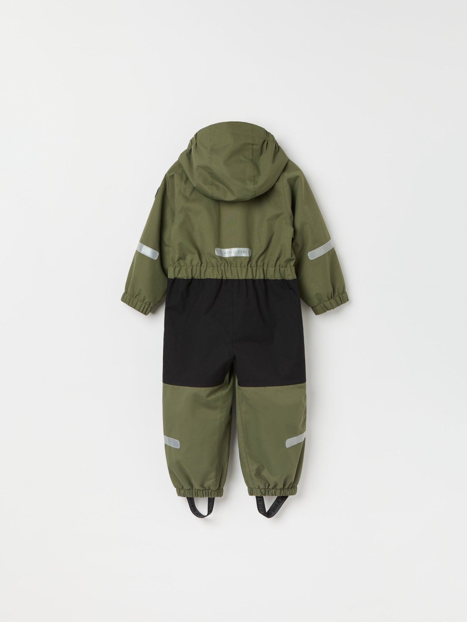 Green Recycled Kids Puddle Suit from the Polarn O. Pyret kidswear collection. Made using ethically sourced materials.