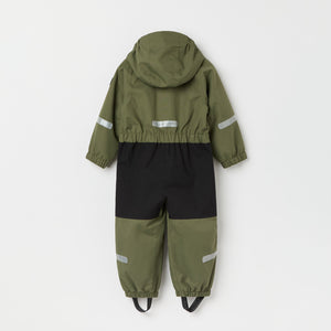 Green Recycled Kids Puddle Suit from the Polarn O. Pyret kidswear collection. Made using ethically sourced materials.