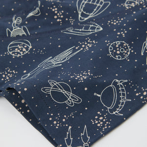 Space Print Boys Boxers from the Polarn O. Pyret kidswear collection. Nordic kids clothes made from sustainable sources.