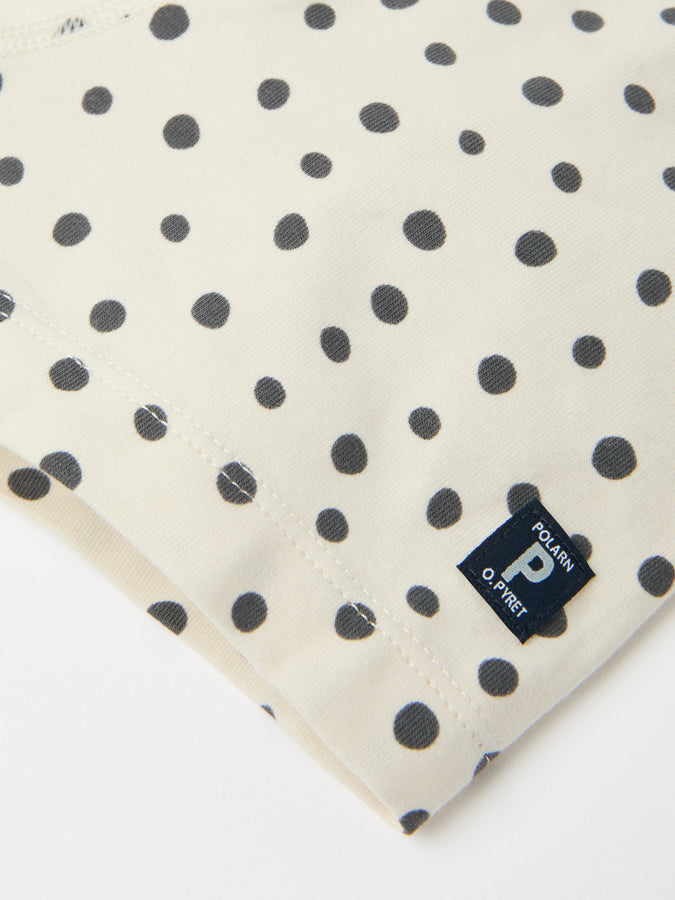 Polka Dot Print Boys Cotton Boxers from the Polarn O. Pyret kidswear collection. The best ethical kids clothes