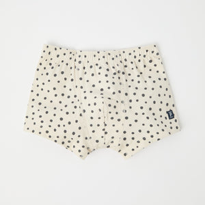 Polka Dot Print Boys Cotton Boxers from the Polarn O. Pyret kidswear collection. The best ethical kids clothes