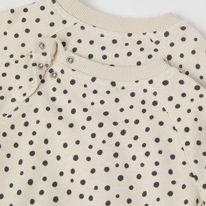 Polka Dot Kids Sweatshirt from the Polarn O. Pyret kidswear collection. Ethically produced kids clothing.