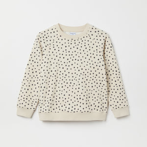 Polka Dot Kids Sweatshirt from the Polarn O. Pyret kidswear collection. Ethically produced kids clothing.