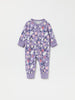 Floral Print Cotton Baby Sleepsuit from the Polarn O. Pyret baby collection. The best ethical kids clothes