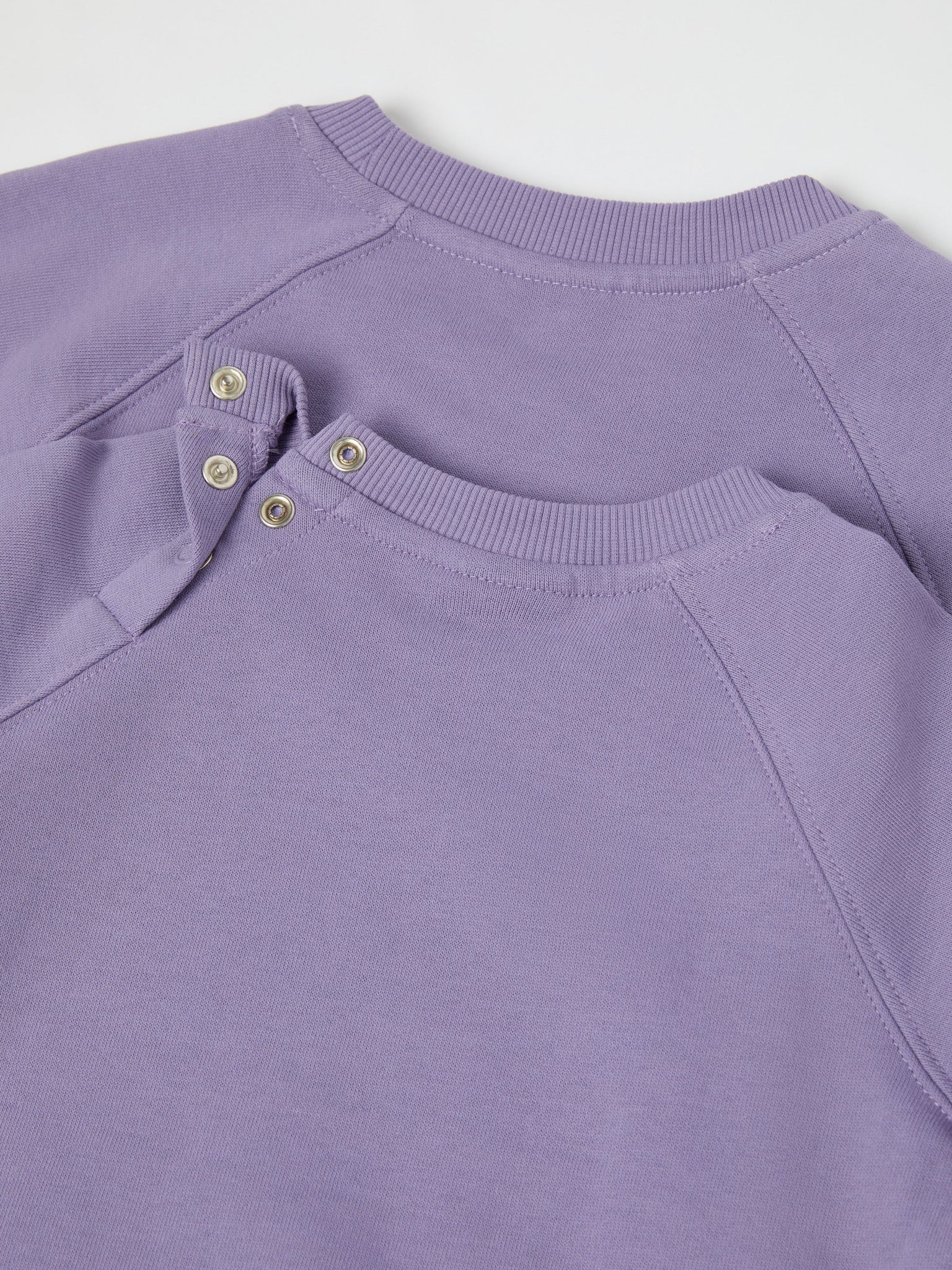 Purple Cotton Kids Sweatshirt from the Polarn O. Pyret kidswear collection. Clothes made using sustainably sourced materials.