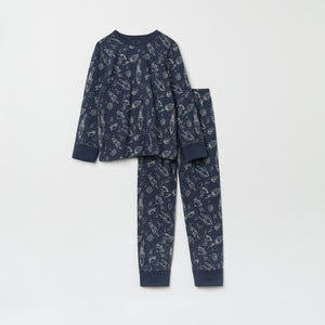 Space Print Kids Pyjamas from the Polarn O. Pyret kidswear collection. The best ethical kids clothes