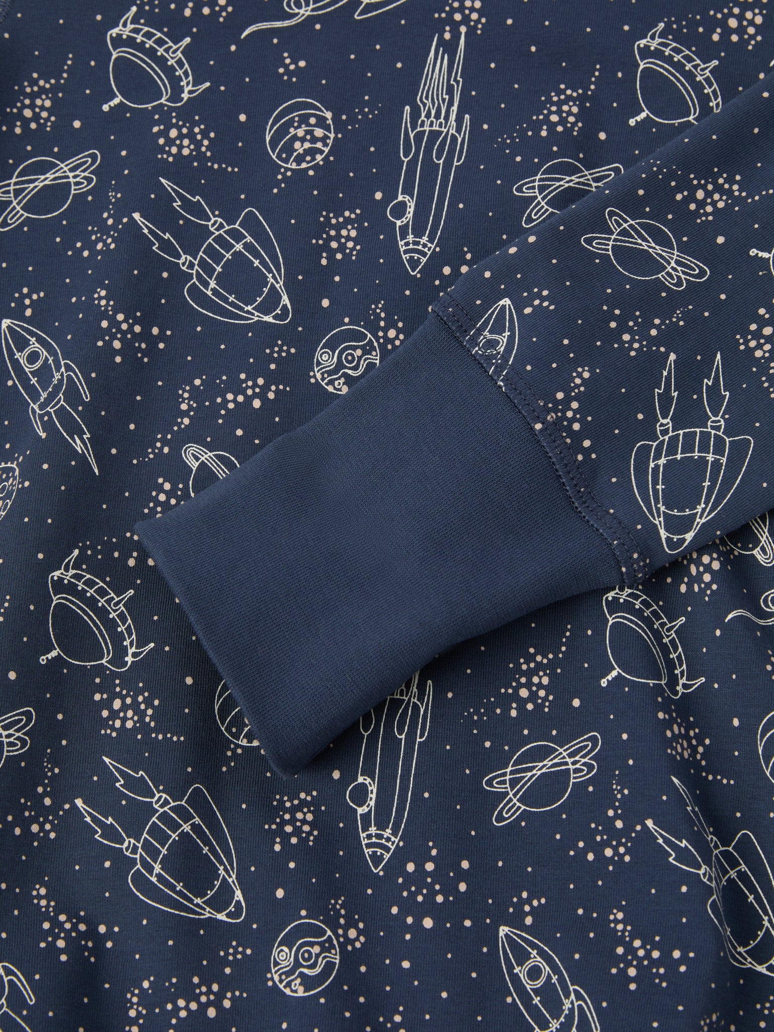 Space Print Kids Pyjamas from the Polarn O. Pyret kidswear collection. The best ethical kids clothes