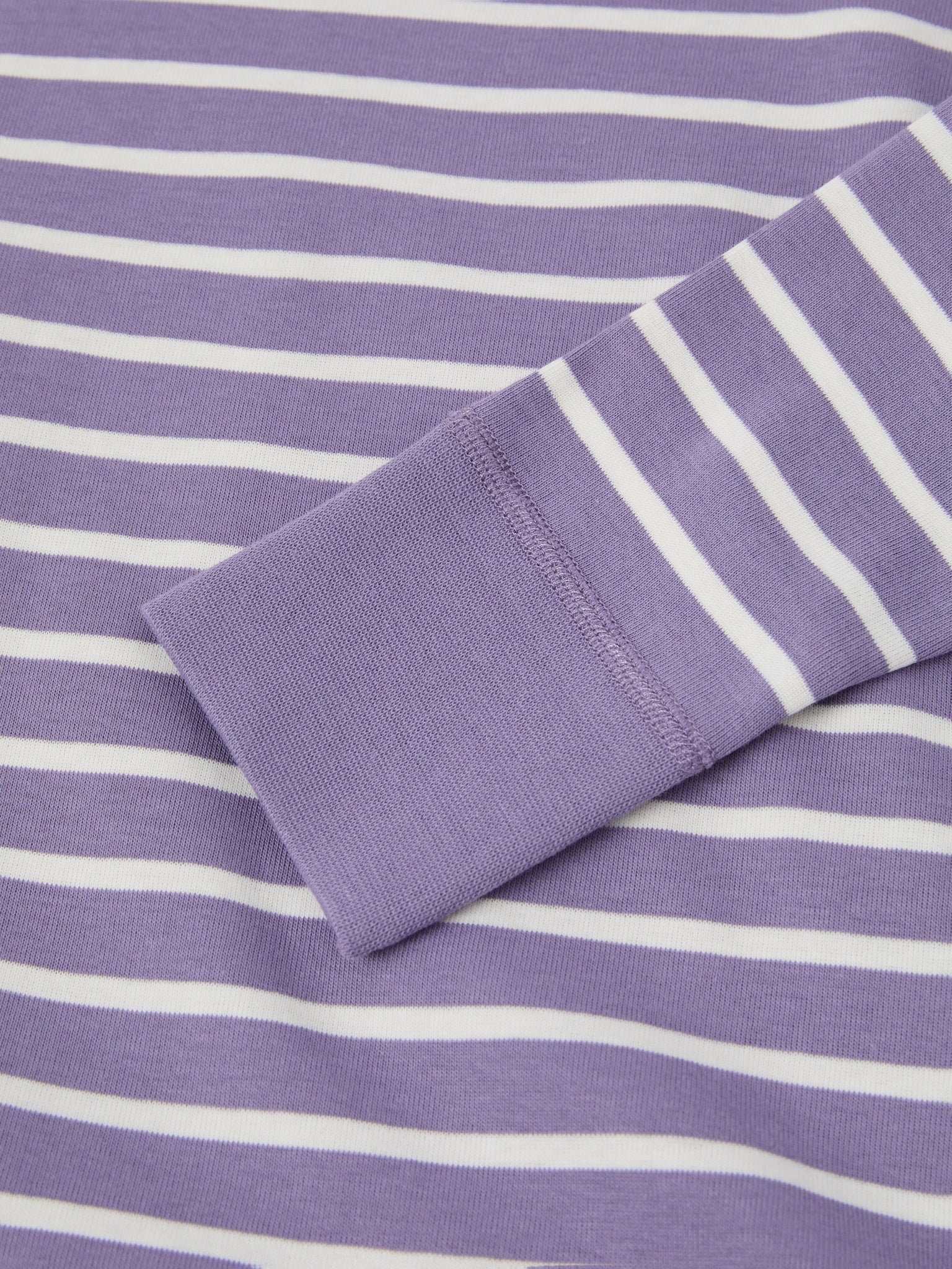 Purple Striped Kids Top from the Polarn O. Pyret kidswear collection. Nordic kids clothes made from sustainable sources.