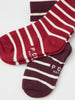 Two Pack Red Striped Kids Socks from the Polarn O. Pyret kidswear collection. Nordic kids clothes made from sustainable sources.